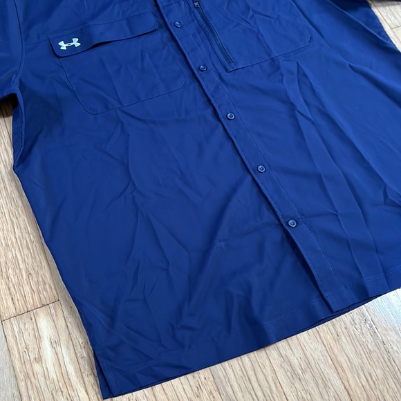Men's UA Motivator Coach's Button Up Shirt - Picture 6 of 11